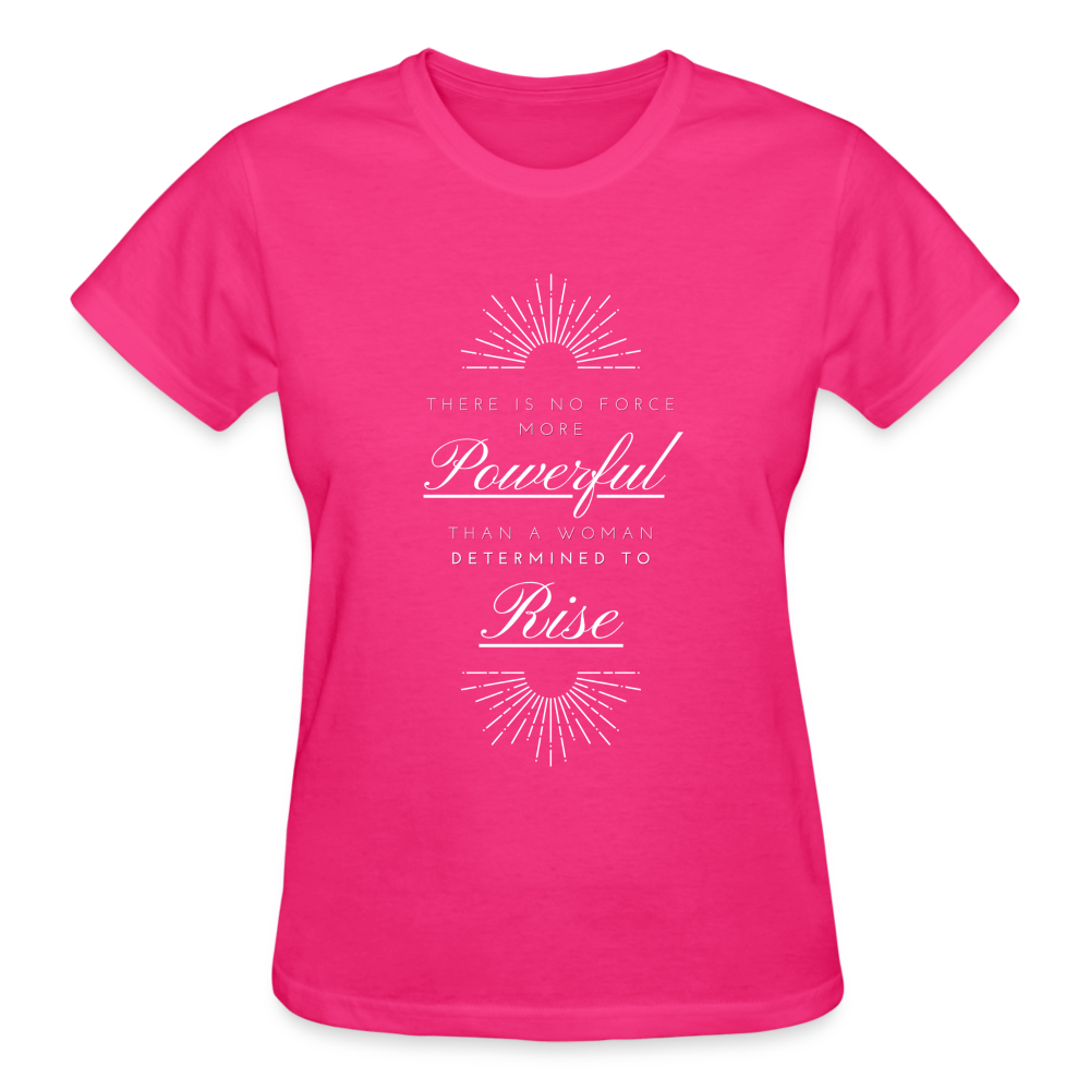 THERE'S NO FORCE MORE POWERFUL...(white font) - fuchsia