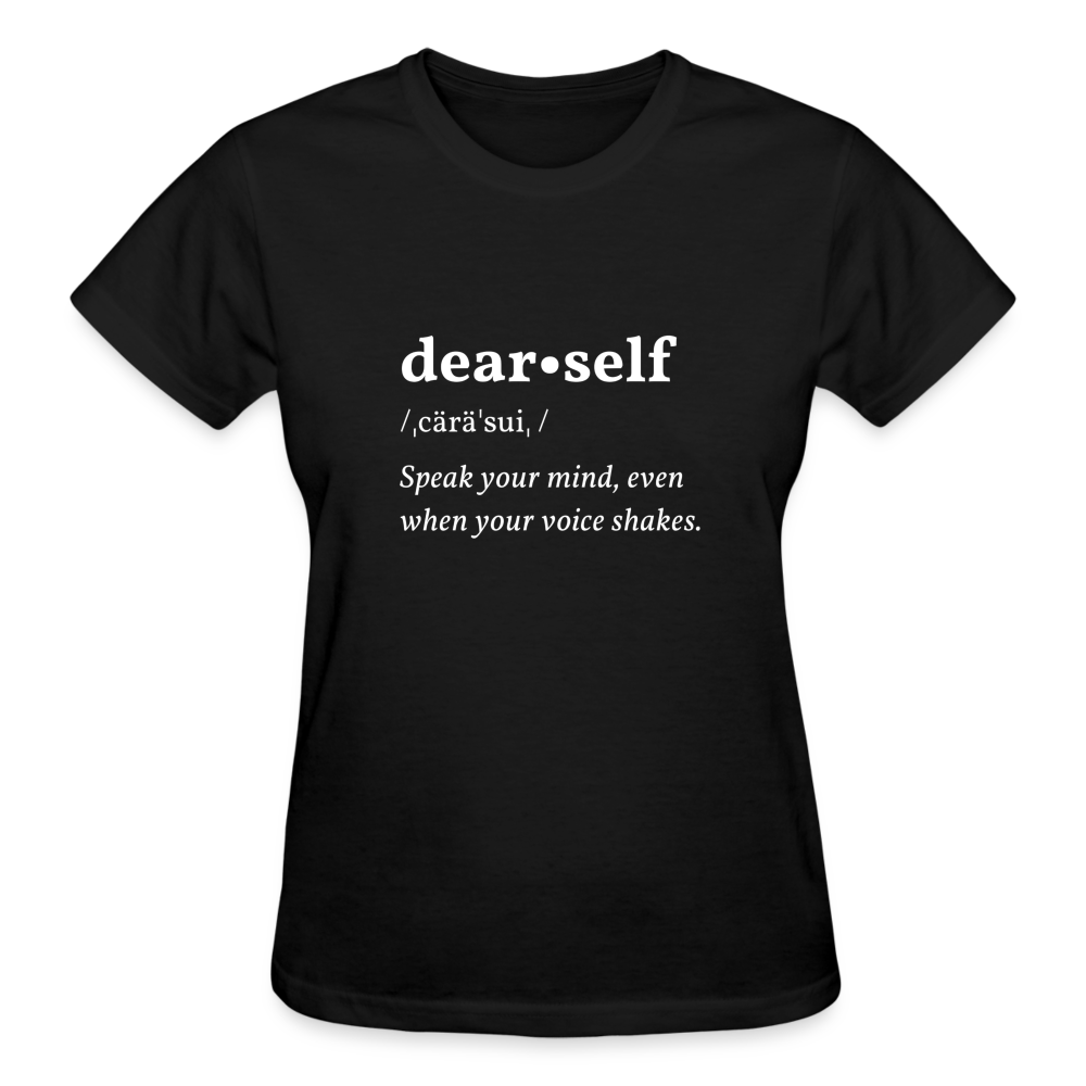 DEAR SELF: SPEAK YOUR MIND - black