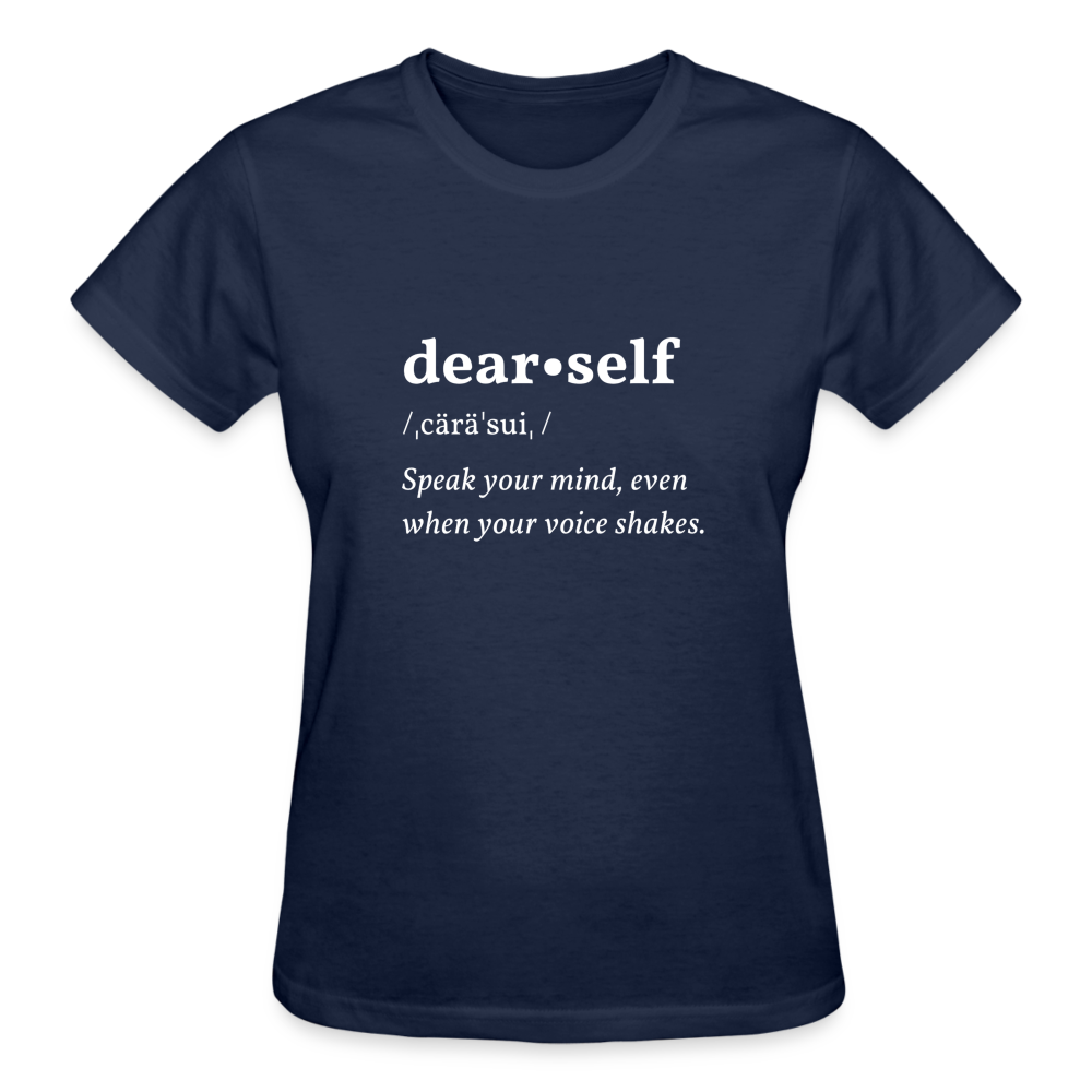 DEAR SELF: SPEAK YOUR MIND - navy