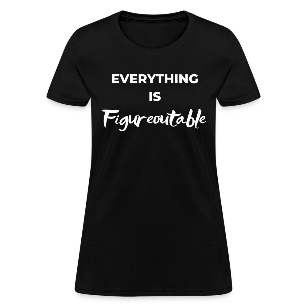 EVERYTHING IS FIGUREOUTABLE (Fitted) - black