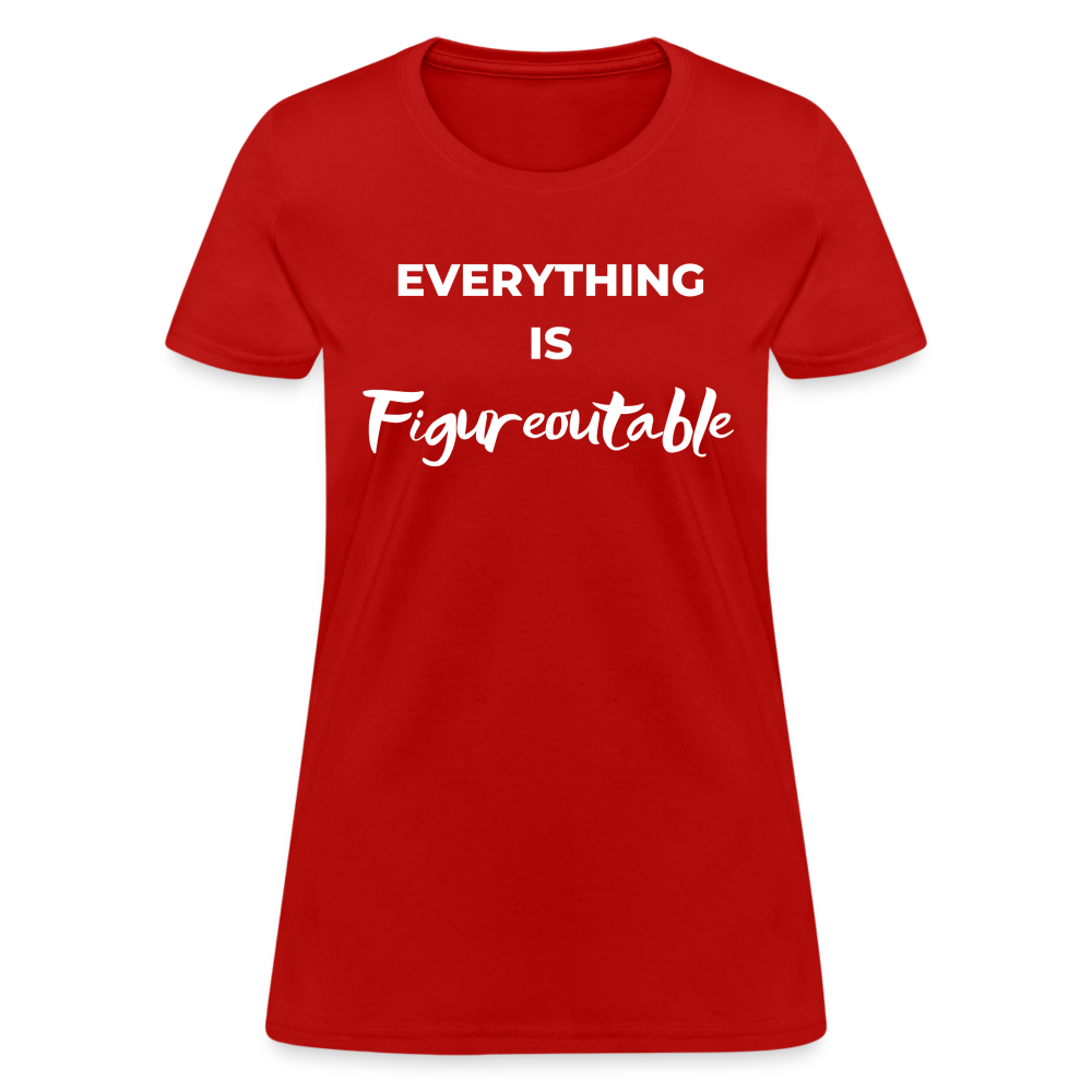 EVERYTHING IS FIGUREOUTABLE (Fitted) - red