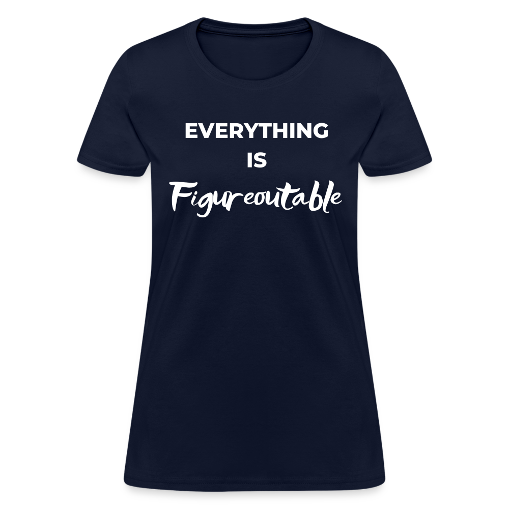 EVERYTHING IS FIGUREOUTABLE (Fitted) - navy