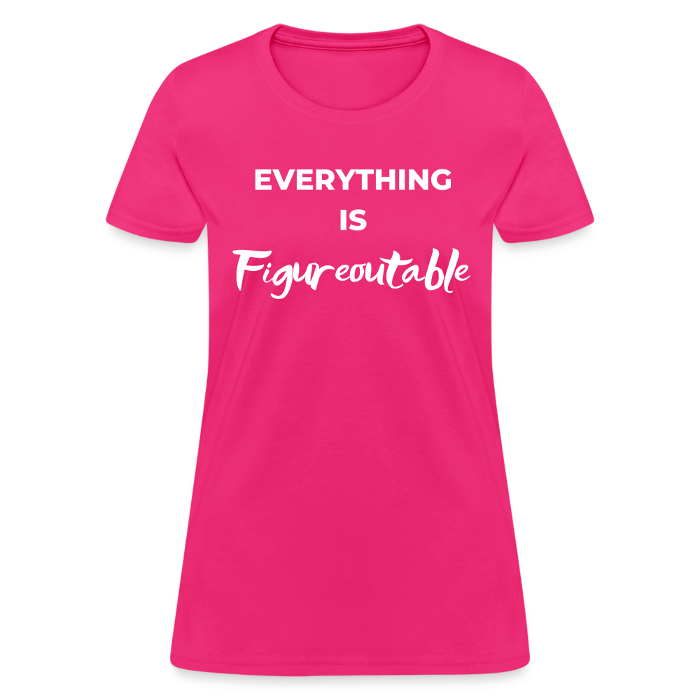EVERYTHING IS FIGUREOUTABLE (Fitted) - fuchsia