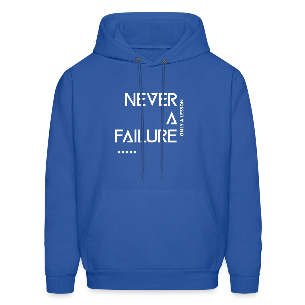NEVER A FAILURE...ONLY A LESSON (Unisex) - royal blue
