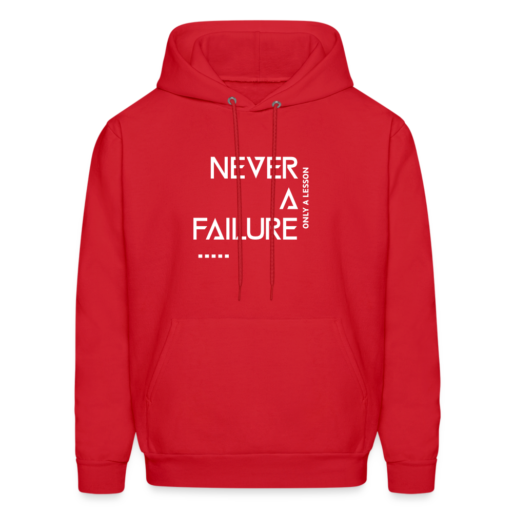 NEVER A FAILURE...ONLY A LESSON (Unisex) - red