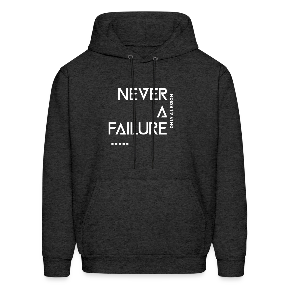 NEVER A FAILURE...ONLY A LESSON (Unisex) - charcoal grey