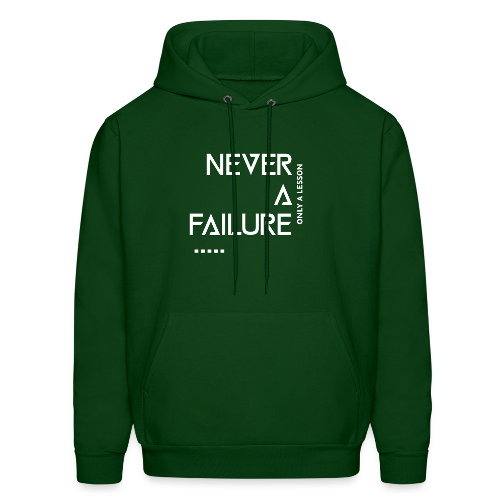 NEVER A FAILURE...ONLY A LESSON (Unisex) - forest green