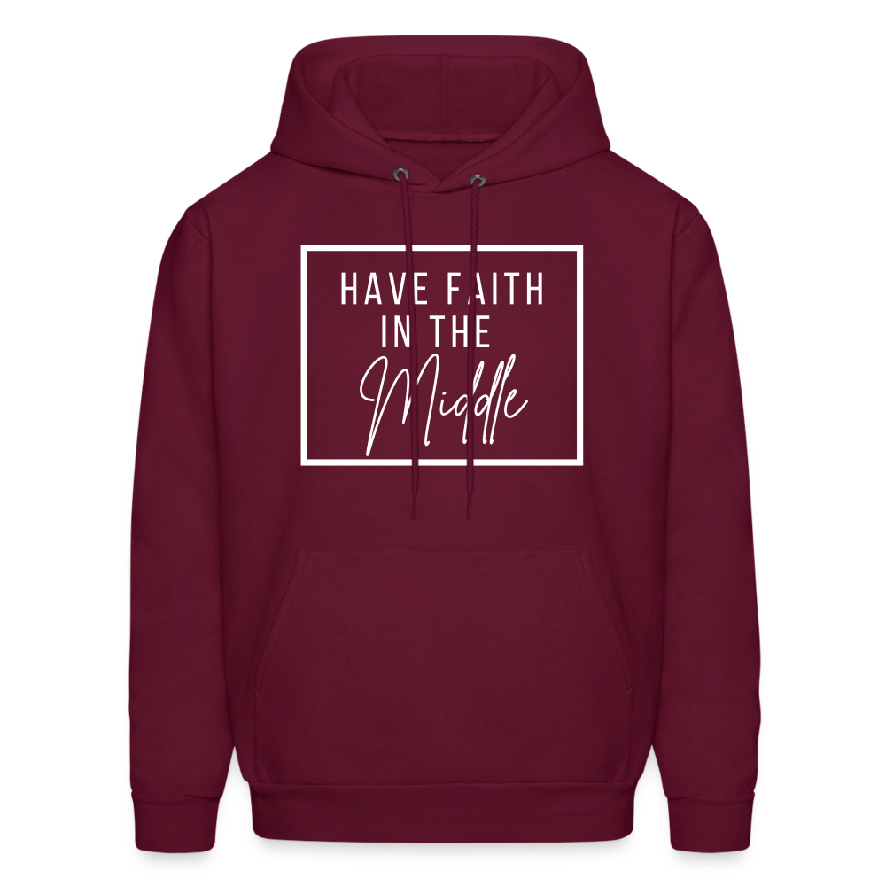 HAVE FAITH IN THE MIDDLE (Unisex) - burgundy